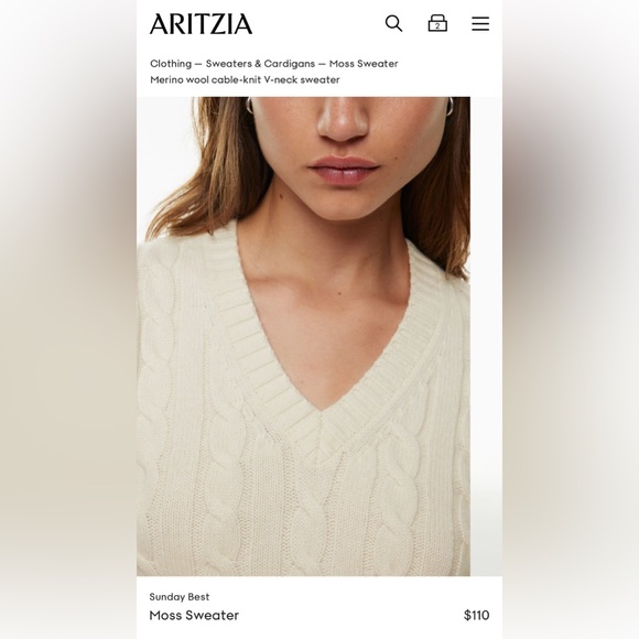 Aritzia Moss Sweater - Picture 4 of 4
